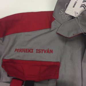 Munkaruhák logózása gépi hímzéssel